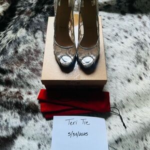 Christian Louboutin Silver Very Prive Heels